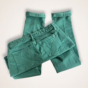 Joe’s Jeans The Chelsea, Teal/Green, Stretch, MADE IN USA, Size 29